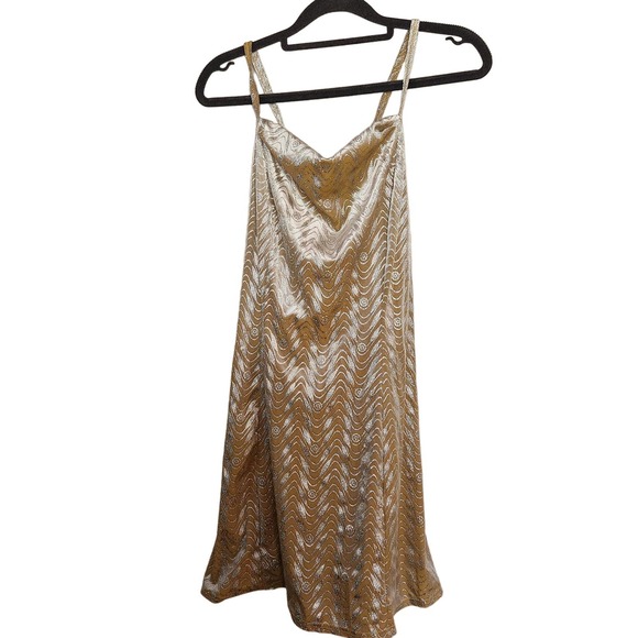 Wolff Fording Tops - Wolff Fording Dance Costume adult Gold Size Large Skate Costume Leotard
